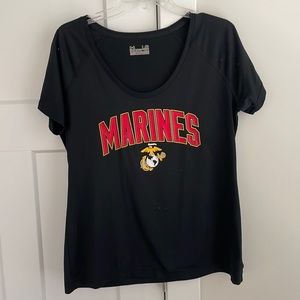 Women’s Under Armor United States Marines scoop neck tee